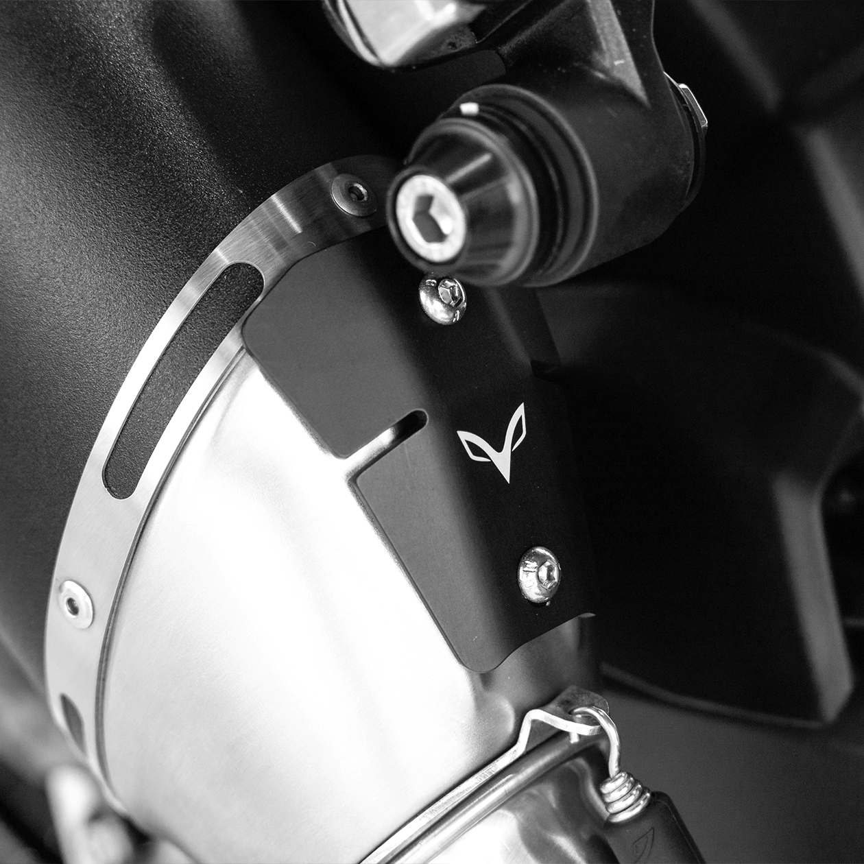 Streetfox Slip on Stainless black coated 5