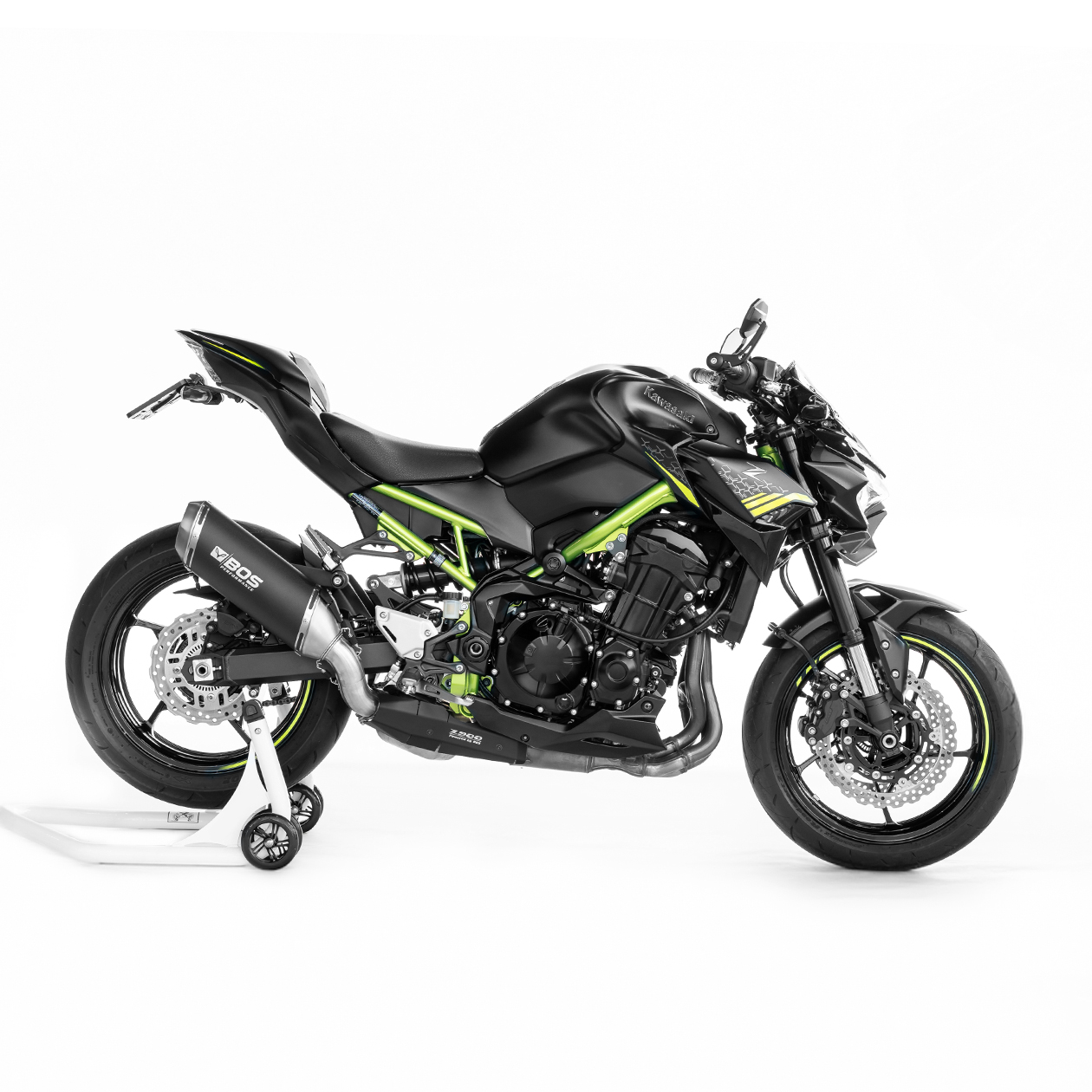 Streetfox Slip on Stainless black coated